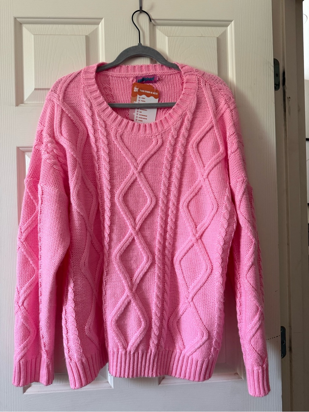 Edikted Kennedy Oversized Cable Knit Sweater M/L